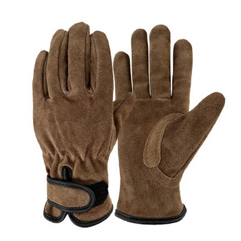 Телешка кожа Външни защитни ръкавици Топлоизолация Противопорязващи Против бодли Къмпинг Планинарство Оформяне Подрязване Заваряване