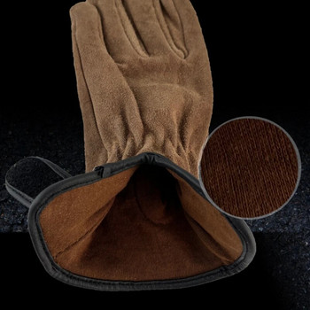 Телешка кожа Външни защитни ръкавици Топлоизолация Противопорязващи Против бодли Къмпинг Планинарство Оформяне Подрязване Заваряване