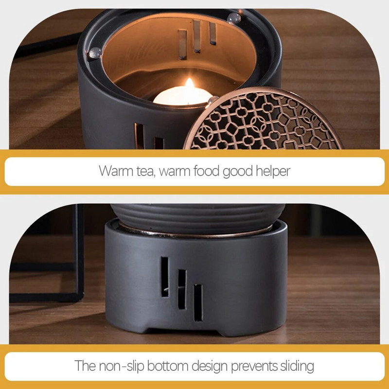 Jednostavan izvrstan japanski stil, praktični, sigurni grijači čaja za čajnik Metalni grijač čajnika Grijač čajnika za ured, kućno stolno računalo