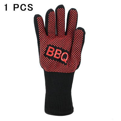 Grill kesztyű Extrém hőálló tűzálló, melegített sütés főzés mikrohullámú sütő grill barbacoa konyha grill sütő grill kesztyű
