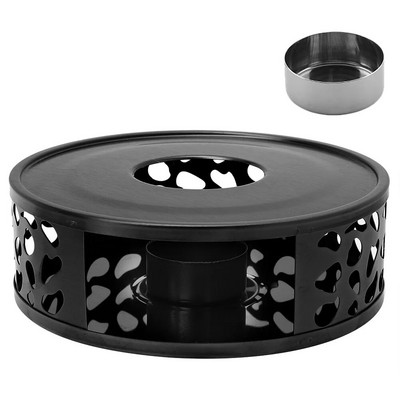 Grijač od nehrđajućeg čelika, osnovni metalni grijač za čajnik s držačem čajne svijeće Kuhalo za vodu od poroznog stakla