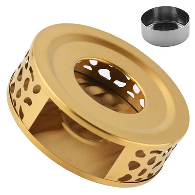 Grijač od nehrđajućeg čelika, osnovni metalni grijač za čajnik s držačem čajne svijeće Kuhalo za vodu od poroznog stakla