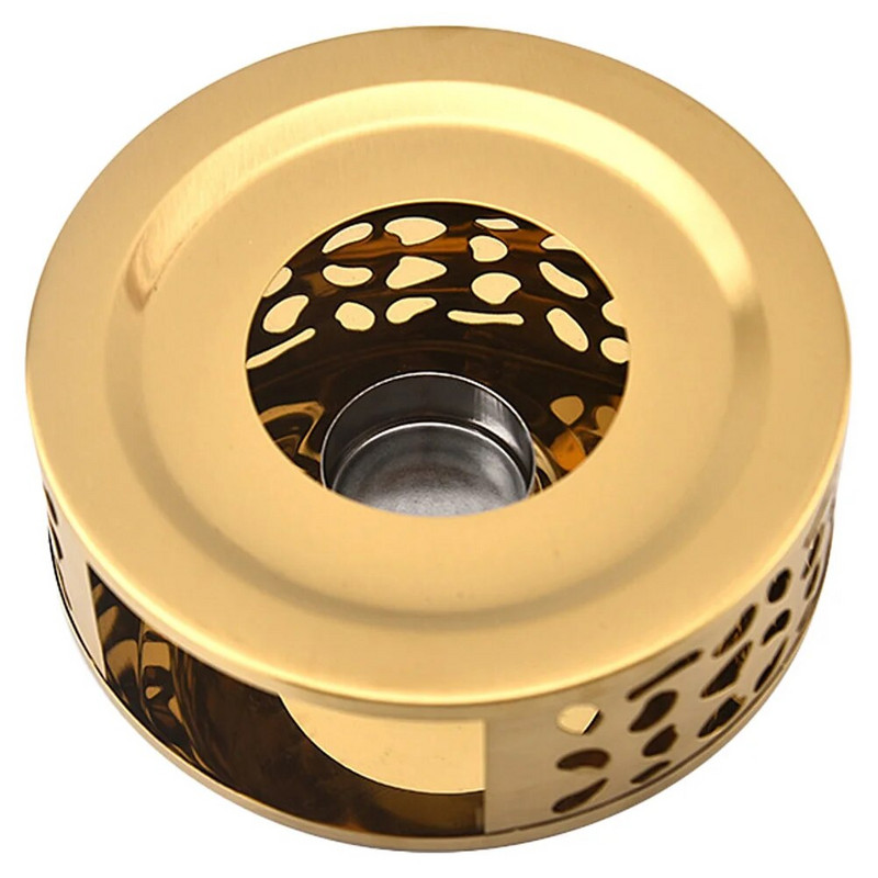 Grijač od nehrđajućeg čelika, osnovni metalni grijač za čajnik s držačem čajne svijeće Kuhalo za vodu od poroznog stakla