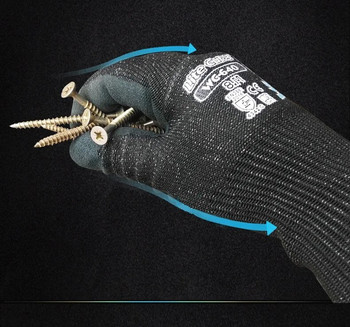 Γάντια εργασίας HPPE Fiberglass Foam Nirile Palm A3 Cut Proof ανθεκτικά γάντια εργασίας
