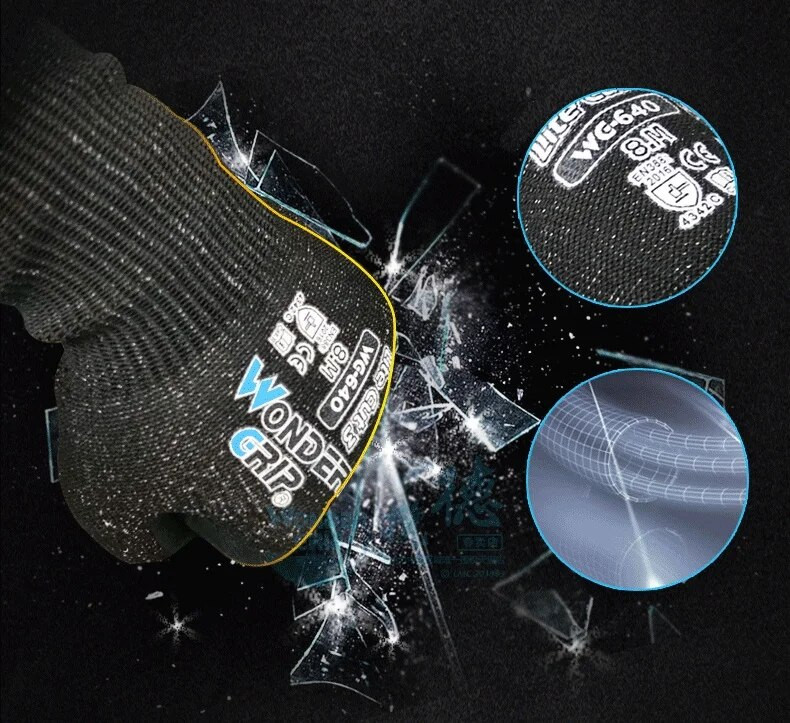 HPPE Устойчиви на порязване работни ръкавици от фибростъкло Nirile Palm A3