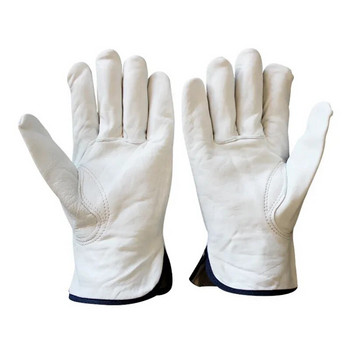 Кожени ръкавици от кравешка кожа Безопасни висококачествени мъжки работни безопасни работни механични ремонтни градински ръкавици