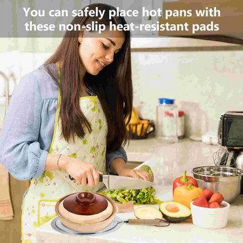 Μεταλλικό Δαχτυλίδι Μαγειρικής Ξύλινη Λαβή Οικιακά Προμήθειες Κουζινικά Σκεύη Διαχύτης Θερμότητας Σόμπα Για Αέριο/Ηλεκτρική/Επαγωγική κουζίνα