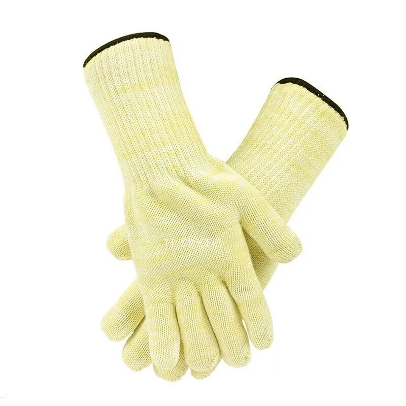 Vastag dupla pamut szuper hőálló égésgátló hőálló kesztyű sütő konyhai védelem Travail 350 Celsius csúszásmentes