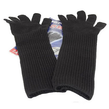 NMSafety Ръкавици с дълъг ръкав, устойчиви на рязане, защита от неръждаема стоманена тел, предпазни, дишащи работни ръкавици против нарязване