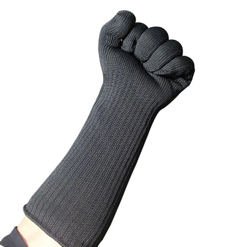 NMSafety hosszú ujjú kesztyű, vágásbiztos védő, rozsdamentes acélhuzal biztonsági vágásgátló, légáteresztő munkakesztyű
