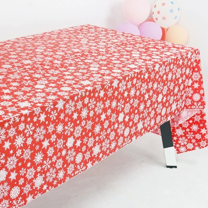 137x274cm Jednokratni stolnjak Rođendanska zabava Vjenčanje Božićni pokrivač za stol Navlake za brisanje Pravokutni stolni platno Dekor Dropshipping