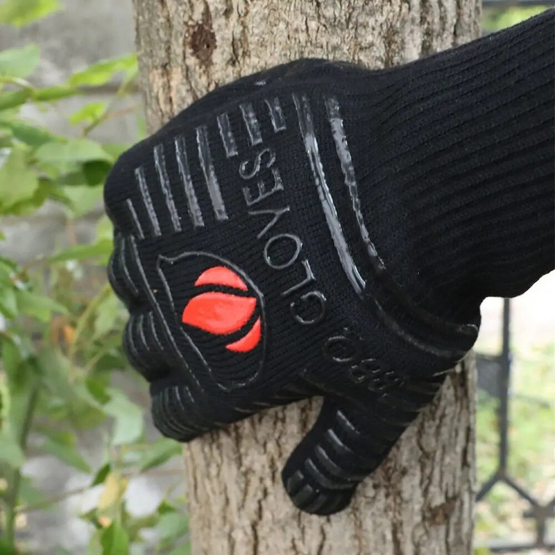 1vnt ugnies karščio pirštinės šilumos izoliacija ugniai atspari pirštinė anglis krosnis židiniai rąstų degikliai krosnys saugos pirštinės rankų apsauga