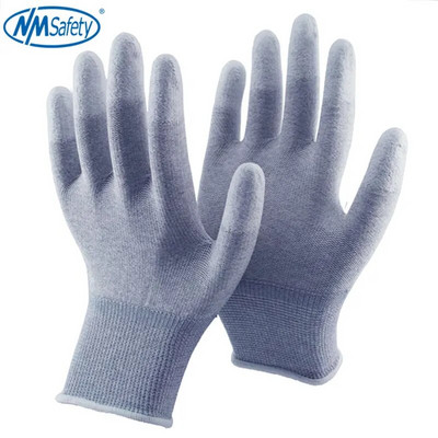 12 pāri/soma Antistatic Glove PC dators ESD Drošs universāls darbs Cimdi Elektroniski Pretslīdēšana Pirkstu aizsardzībai