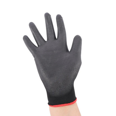 Nylon 6 Pairs Builders Tenyérbevonat bevonatú markolat Munkakesztyű Biztonsági kesztyű Védelem Kerti kellékek