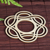 1vnt Kūrybiniai mediniai padėkliukai Namų virtuvė Stalviršis Dekoratyvinis arbatinuko arbatinuko pagrindas Boho Chic Priedai