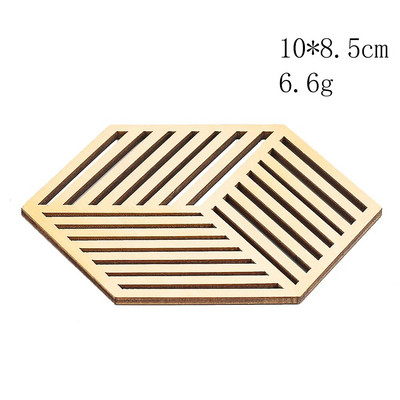 1vnt Kūrybiniai mediniai padėkliukai Namų virtuvė Stalviršis Dekoratyvinis arbatinuko arbatinuko pagrindas Boho Chic Priedai