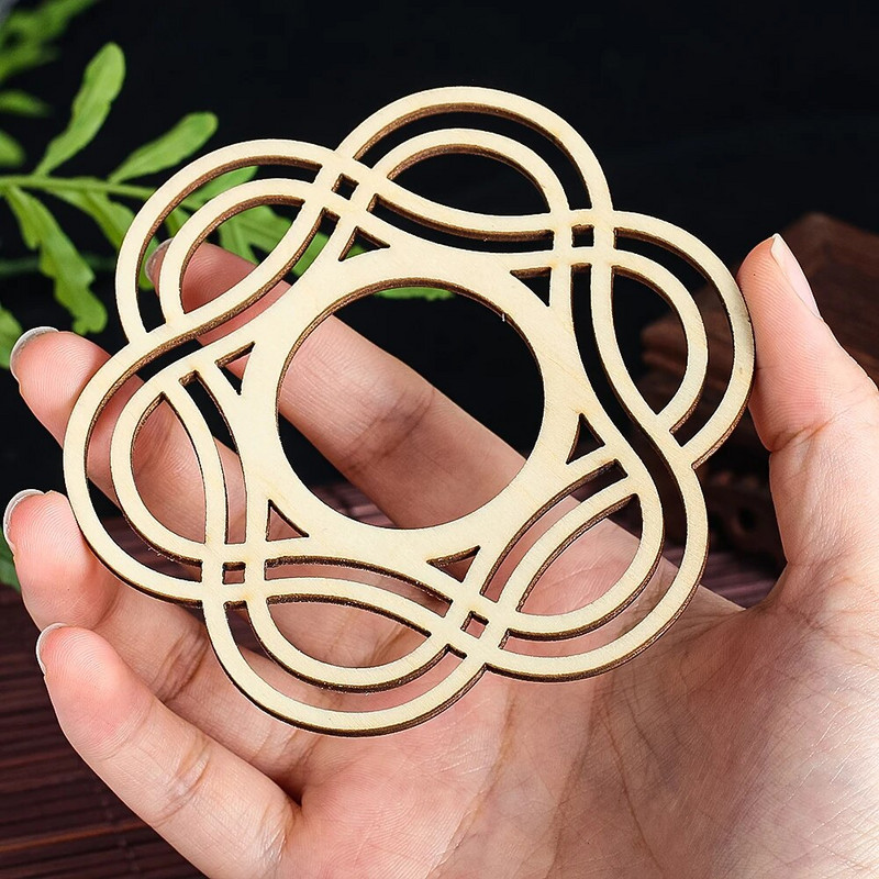 1vnt Kūrybiniai mediniai padėkliukai Namų virtuvė Stalviršis Dekoratyvinis arbatinuko arbatinuko pagrindas Boho Chic Priedai