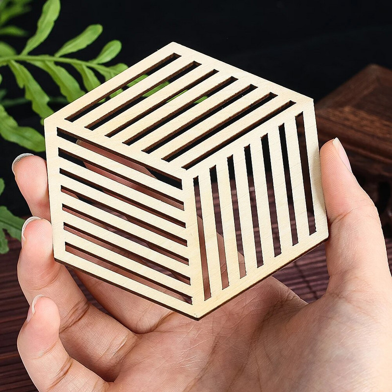 1vnt Kūrybiniai mediniai padėkliukai Namų virtuvė Stalviršis Dekoratyvinis arbatinuko arbatinuko pagrindas Boho Chic Priedai