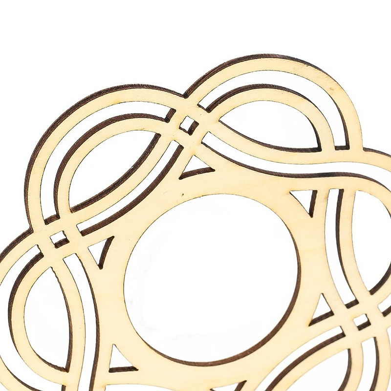 1vnt Kūrybiniai mediniai padėkliukai Namų virtuvė Stalviršis Dekoratyvinis arbatinuko arbatinuko pagrindas Boho Chic Priedai