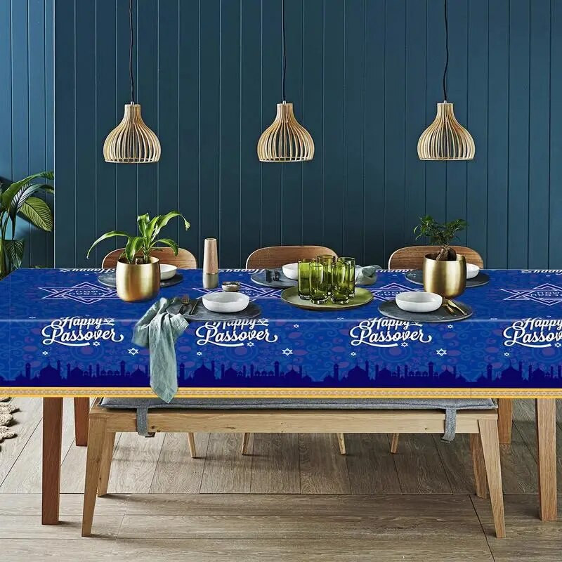 Τραπεζομάντηλο Πασχαλινό 54x107 ιντσών Ρουστίκ αδιάβροχο, αδιάβροχο, κάλυμμα τραπεζιού Πασχαλινό κάλυμμα τραπεζιού καρό για κουζίνα τραπεζαρίας