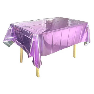 1kom jednokratni stolnjak sa svjetlucavim stolom za rođendan, pravokutni stolnjak za vjenčanje, rođendan, pravokutni PVC vodootporan