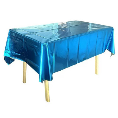 1kom jednokratni stolnjak sa svjetlucavim stolom za rođendan, pravokutni stolnjak za vjenčanje, rođendan, pravokutni PVC vodootporan