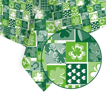 Τραπεζομάντιλο μιας χρήσης για την Ημέρα του Αγίου Πατρικίου με Πράσινα Φύλλα Τριφύλλου Ιρλανδίας Τετράφυλλα Τραπεζοκάλυμμα Τραπεζοκάλυμμα Τραπεζοκάλυμμα Τραπεζιού Καλλικάτζα