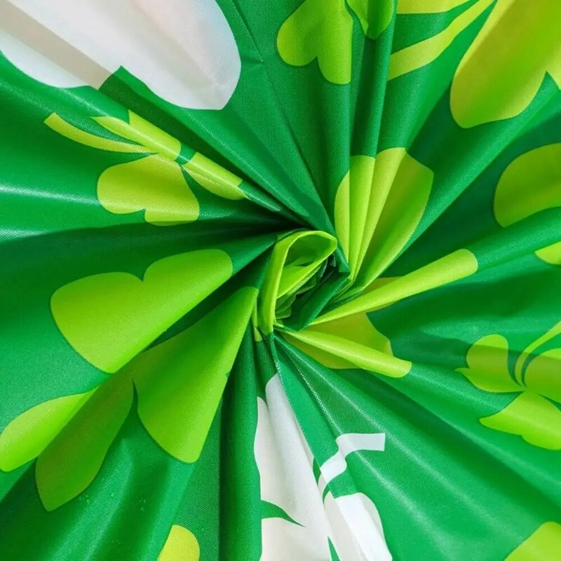 Jednokratni stolnjak za Dan sv. Patrika s lišćem irske djeteline, zelenom djetelinom s četiri lista, kućni navlaka za stol, pribor za zabavu