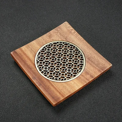 Pribor Servis za čaj Fu Podloga za kućanstvo Podloga za poslužavnik Rukotvorine Držač za lonce Drveni podmetač Potpora Ceremonija Kung