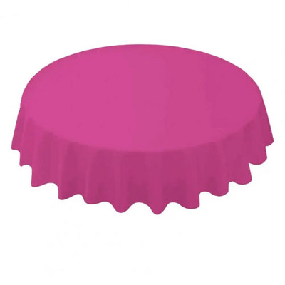 Față de masă rotundă de 84 de inchi, de unică folosință, acoperită de masă, impermeabilă, acoperită din țesătură, pentru acasă, nuntă, petrecere, banchet, decorațiuni