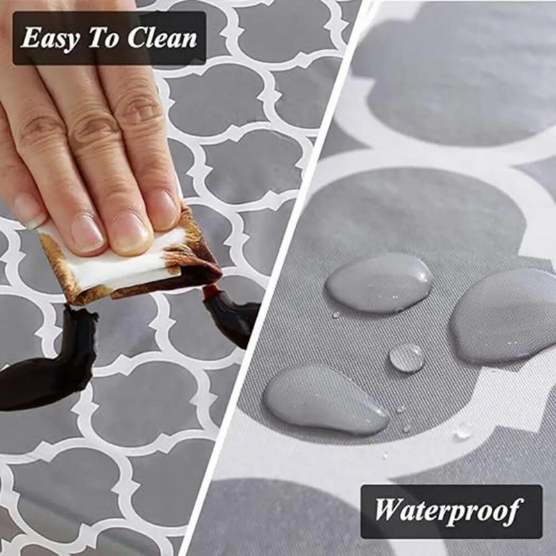 Tartós étkezőasztal huzat Vízálló, nyomtatható terítő beltéri kültéri használatra Újrafelhasználható téglalap alakú asztalvédő étkezéshez