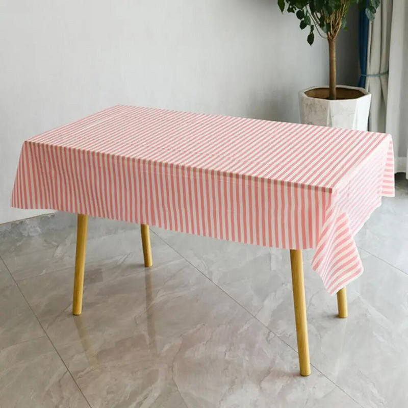 274*137 cm stolnjak Navlaka za blagovaonski stol s prugama Vodootporan ukras za dom Jednokratna navlaka za stol Piknik Kampiranje Party Decor