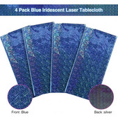 Tartós fényes eldobható asztaltakaró letörölhető asztalterítő diszkó Bachelorette Iridescence terítő összegyűjtő kellékek
