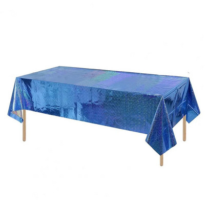 Tartós fényes eldobható asztaltakaró letörölhető asztalterítő diszkó Bachelorette Iridescence terítő összegyűjtő kellékek