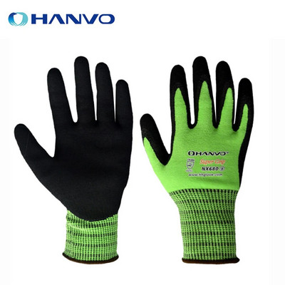 Nylon PU Nitrile Safety Coating Γάντια εργασίας με επικάλυψη παλάμης Γάντια Mechanic 15 Gauge Working Gloves γάντια νιτριλίου