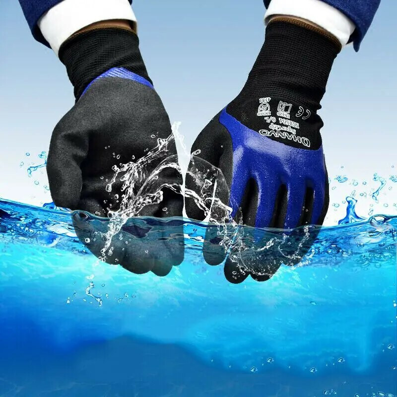 Nylon PU Nitrile Safety Coating Γάντια εργασίας με επικάλυψη παλάμης Γάντια Mechanic 15 Gauge Working Gloves γάντια νιτριλίου