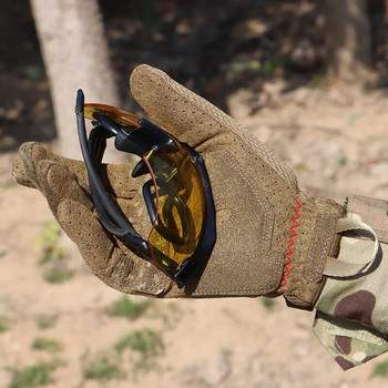 Външни тактически ръкавици Военно обучение Армия Спортно катерене Стрелба Лов Езда Колоездене Пълни пръсти Противоплъзгащи ръкавици