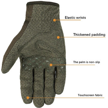Υπαίθρια Γάντια Τακτικής Στρατιωτικής Εκπαίδευσης Στρατού Αθλητική Αναρρίχηση Σκοποβολή Κυνήγι Ιππασία Ποδηλασία Αντιολισθητικά γάντια