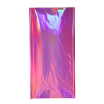 Блестящи лазери за еднократна употреба Правоъгълна покривка Цветно холографско фолио Дизайн Покривало за маса Парти консумативи