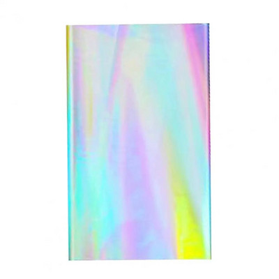 Blizganti vienkartinė lazerinė stačiakampė staltiesė Spalvinga holografinės folijos dizaino stalo dangtelis Vakarėlio reikmenys