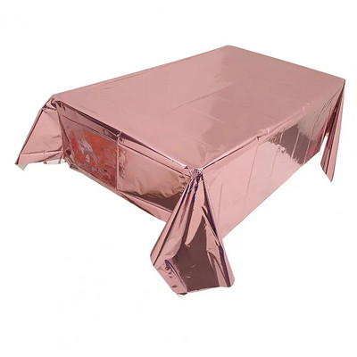 Dekoratyvinė vienkartinė staltiesė, detali rožinio aukso aukso spalvos stalo danga Namų apyvokos reikmenys