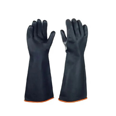 14"-22" Gumene rukavice za ribanje otporne na kemikalije i teške uvjete rada Lateks prsti Gumene radne rukavice otporne na kiseline i ulja Lateks industrije
