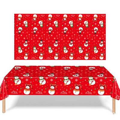 1 DB karácsonyi eldobható terítő különféle stílusokkal a parti dekorációhoz.