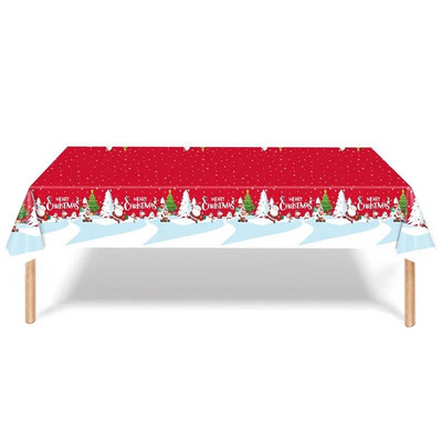 1 DB karácsonyi eldobható terítő különféle stílusokkal a parti dekorációhoz.