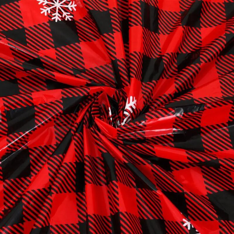 1 DB karácsonyi eldobható terítő különféle stílusokkal a parti dekorációhoz.