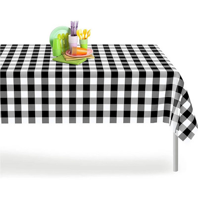 Plastični stolnjak za jednokratnu upotrebu Pravokutnik u boji debljine Visokokvalitetni plastični desertni stolnjak prikladan za piknik roštilj na zabavi