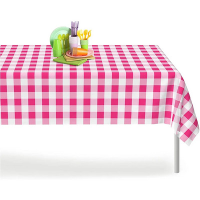 Plastični stolnjak za jednokratnu upotrebu Pravokutnik u boji debljine Visokokvalitetni plastični desertni stolnjak prikladan za piknik roštilj na zabavi