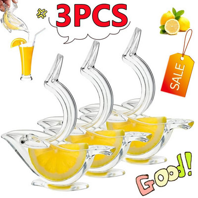 3/2/1PC Kuhinja Kućni Slip Tool Press Squeeze Fruit Mini Ručni sokovnik Prozirni prijenosni sokovnik Naranča Limun Ručni sokovnik u obliku ptice
