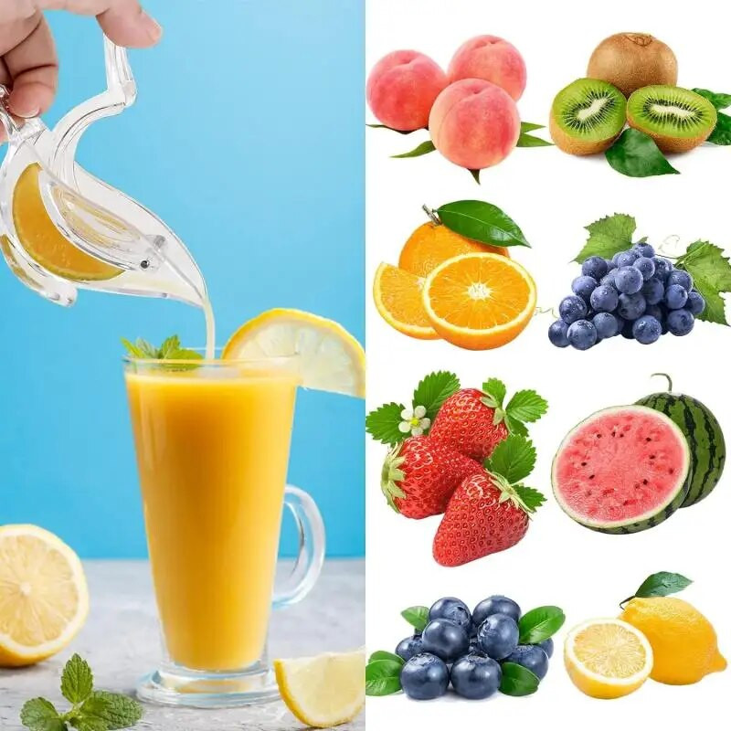 3/2/1PC Kuhinja Kućni Slip Tool Press Squeeze Fruit Mini Ručni sokovnik Prozirni prijenosni sokovnik Naranča Limun Ručni sokovnik u obliku ptice