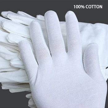 12 чифта работни сервиращи устойчиви на износване защитни ръкавици за ръце памучни смеси маникюр устойчиви на пот трудова застраховка неплъзгащи се